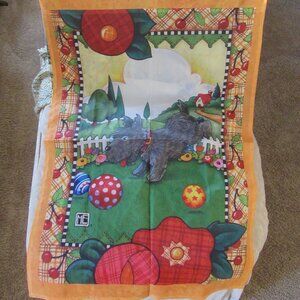 Mary Engelbreit Toto Terrier Vintage Floral Garden Flag 26x38